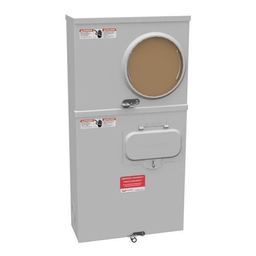 Main product image of 200A Ring-Type 1-Position Meter Socket, 4-Jaw, 1-Phase, 240V, NEMA 3R, U3798-O-200