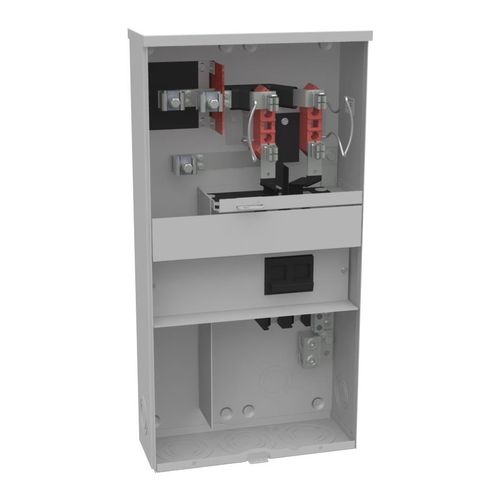 Main product image of 200A Ring-Type 1-Position Meter Socket, 4-Jaw, 1-Phase, 240V, NEMA 3R, U3798-O-200