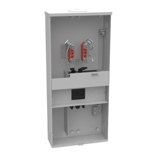 Main product image of 200A Ringless Meter Main with Emergency Disconnect, 1-Phase, NEMA 3R, U3990-XL-200