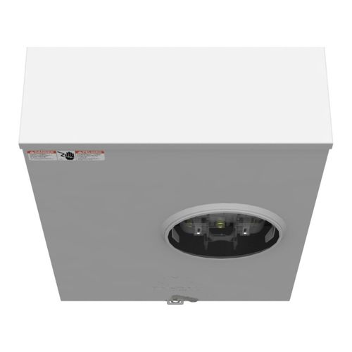 Main product image of 200A Ringless 1-Position Meter Socket, Lever Bypass, 4-Jaw, 1-Phase, 600V, NEMA 3R, Barrel Lock, U4721-O-BL