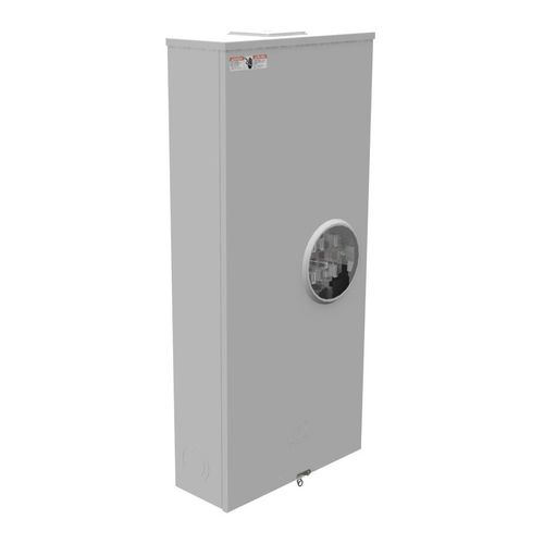 Main product image of 7-Terminal Ringless Large Closing Plate Meter Socket with Lever Bypass and Barrel Lock, U4911-X-BL