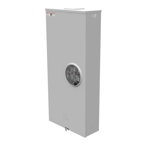 Main product image of 7-Terminal Ringless Large Closing Plate Meter Socket with Lever Bypass and Barrel Lock, U4911-X-BL