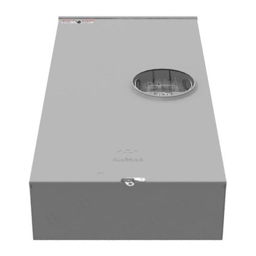 Main product image of 7-Terminal Ringless Large Closing Plate Meter Socket with Lever Bypass and Barrel Lock, U4911-X-BL