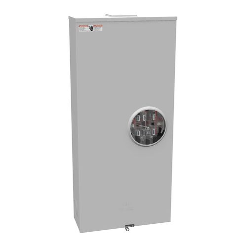 Main product image of 7-Terminal Ringless Large Closing Plate Meter Socket with Lever Bypass and Barrel Lock, U4911-X-BL