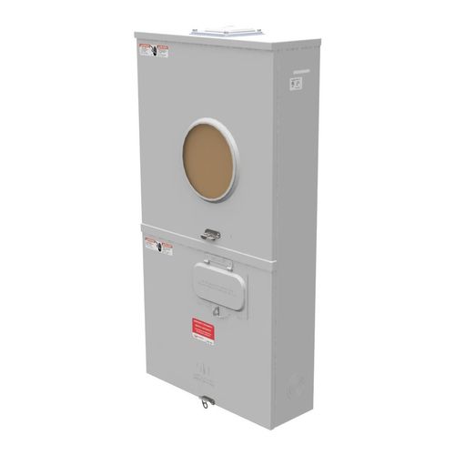 Main product image of 200A Ringless 1-Position Meter Socket, Lever Bypass, 4-Jaw, 1-Phase, 240V, NEMA 3R, Barrel Lock, U5140-RXL-200-BL