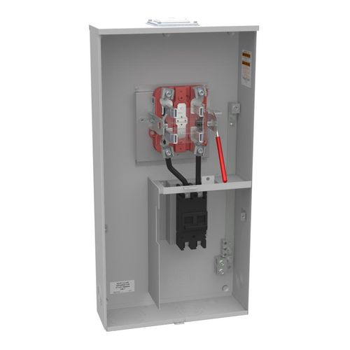 Main product image of 200A Ringless 1-Position Meter Socket, Lever Bypass, 4-Jaw, 1-Phase, 240V, NEMA 3R, Barrel Lock, U5140-RXL-200-BL