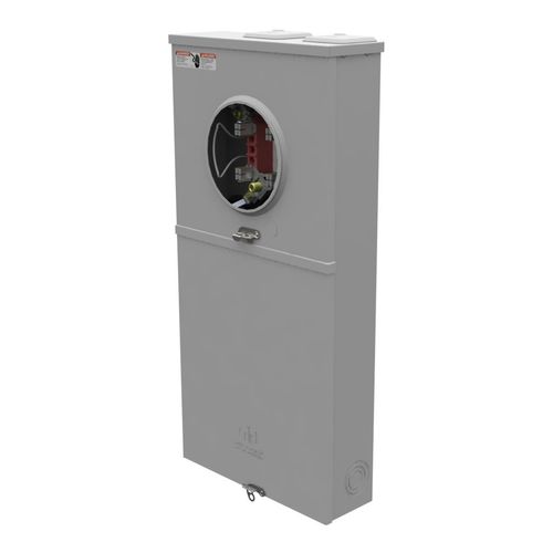 Main product image of 200A Ringless Meter Socket with Horn Bypass, 4-Jaw, 1-Phase, NEMA 3R, U5168-XTL-200-KK-PL
