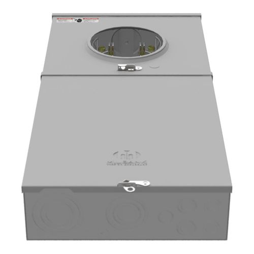 Main product image of 200A Ringless Meter Socket with Horn Bypass, 4-Jaw, 1-Phase, NEMA 3R, U5168-XTL-200-KK-PL