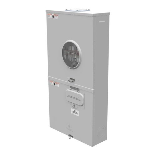 Main product image of 200A Ringless 1-Position Meter Socket, Lever Bypass, 4-Jaw, 1-Phase, 240V, NEMA 3R, Barrel Lock, U5750-RXL-200-BL