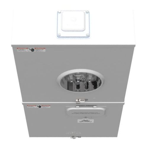 Main product image of 200A Ringless 1-Position Meter Socket, Lever Bypass, 4-Jaw, 1-Phase, 240V, NEMA 3R, Barrel Lock, U5750-RXL-200-BL