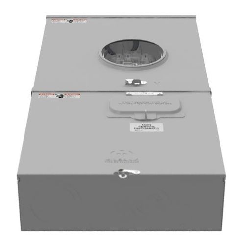 Main product image of 200A Ringless 1-Position Meter Socket, Lever Bypass, 4-Jaw, 1-Phase, 240V, NEMA 3R, Barrel Lock, U5750-RXL-200-BL