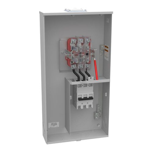 Main product image of 200A Ringless 1-Position Meter Socket, Lever Bypass, 4-Jaw, 1-Phase, 240V, NEMA 3R, Barrel Lock, U5750-RXL-200-BL