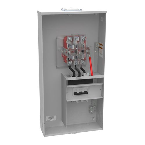 Main product image of 200A Ringless 1-Position Meter Socket, Lever Bypass, 4-Jaw, 1-Phase, 240V, NEMA 3R, Barrel Lock, U5750-RXL-200-BL