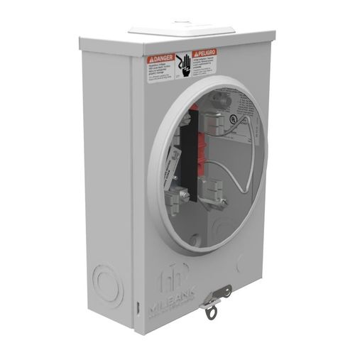 Main product image of 100A Ringless Meter Socket, 4-Jaw, 1-Position, 1-Phase, NEMA 3R, U5934-XL-BLG