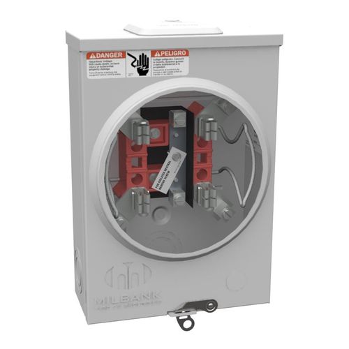 Main product image of 100A Ringless Meter Socket, 4-Jaw, 1-Position, 1-Phase, NEMA 3R, U5934-XL-BLG