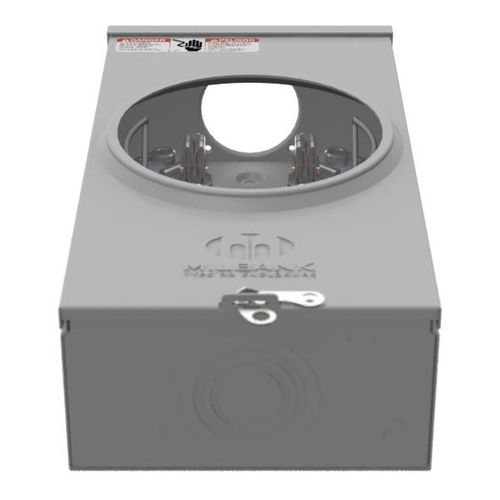 Main product image of 250A Ringless 1-Position Meter Socket, 4-Jaw, 1-Phase, 600V, NEMA 3R, U7021-RL-TG