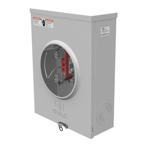 Main product image of 200A Ringless 1-Position Meter Socket, Horn Bypass, 4-Jaw, 1-Phase, 600V, NEMA 3R, U7040-O-TG