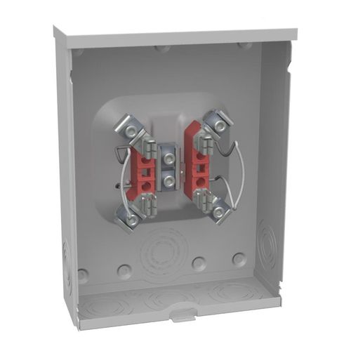 Main product image of 200A Ringless 1-Position Meter Socket, Horn Bypass, 4-Jaw, 1-Phase, 600V, NEMA 3R, U7040-O-TG