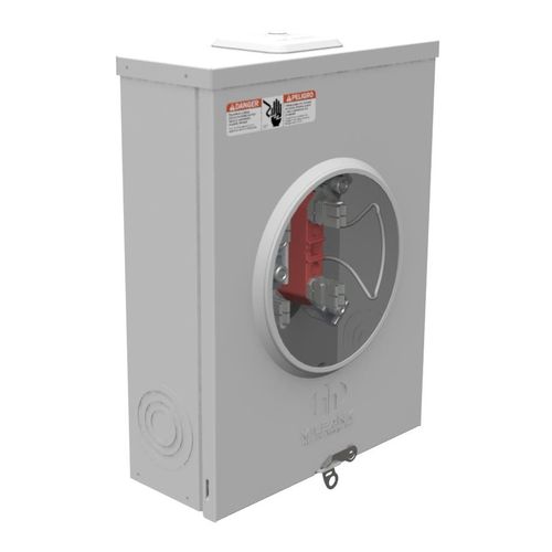 Main product image of 200A Ringless 1-Position Meter Socket, 4-Jaw, 1-Phase, 600V, NEMA 3R, U7040-XL-TG