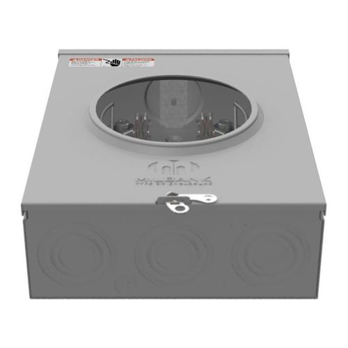 Main product image of 200A Ringless 1-Position Meter Socket, 4-Jaw, 1-Phase, 600V, NEMA 3R, U7040-XL-TG
