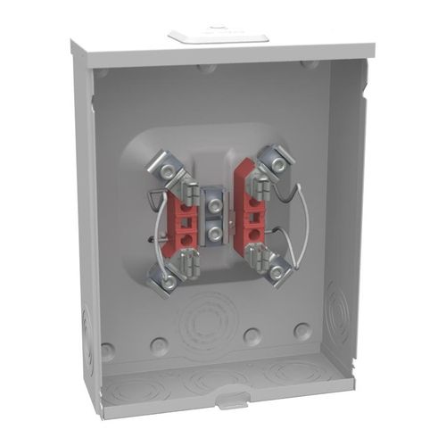 Main product image of 200A Ringless 1-Position Meter Socket, 4-Jaw, 1-Phase, 600V, NEMA 3R, U7040-XL-TG