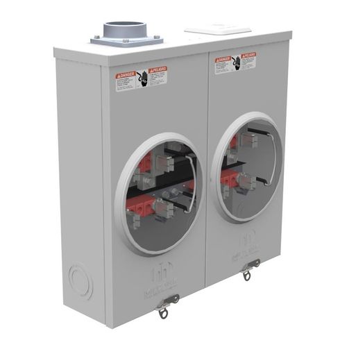 Main product image of 100A Ringless 2-Position Meter Socket, 4-Jaw, 1-Phase, 300V, NEMA 3R, U7362-DL