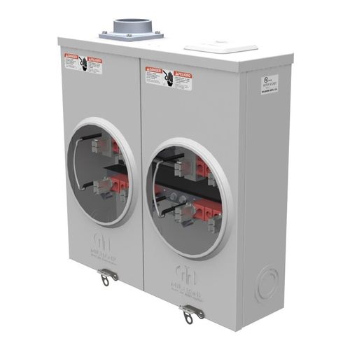 Main product image of 100A Ringless 2-Position Meter Socket, 4-Jaw, 1-Phase, 300V, NEMA 3R, U7362-DL