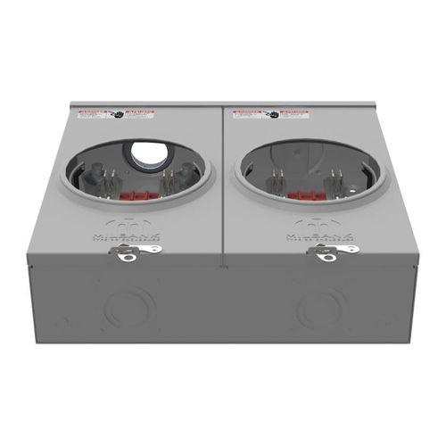 Main product image of 100A Ringless 2-Position Meter Socket, 4-Jaw, 1-Phase, 300V, NEMA 3R, U7362-DL