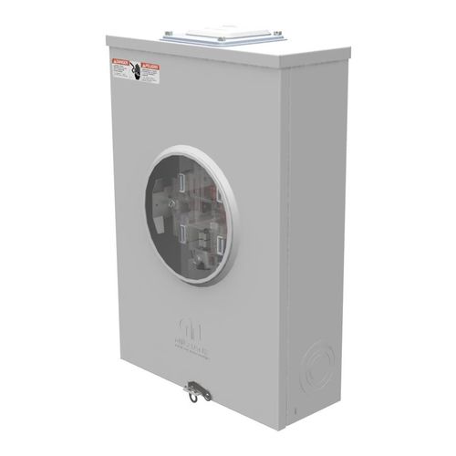 Main product image of 200A Ringless 1-Position Meter Socket, Lever Bypass, 4-Jaw, 3-Phase, 600V, NEMA 3R, U9551-RXL-QG