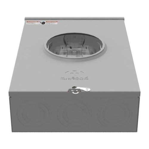 Main product image of 200A Ringless 1-Position Meter Socket, Lever Bypass, 4-Jaw, 3-Phase, 600V, NEMA 3R, U9551-RXL-QG