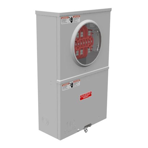 Main product image of 13-Terminal Ringless CT Meter Socket with Test Switch, 3-Phase, 20A, NEMA 3R, NSTAR, UC4966-O-WC-21-NST