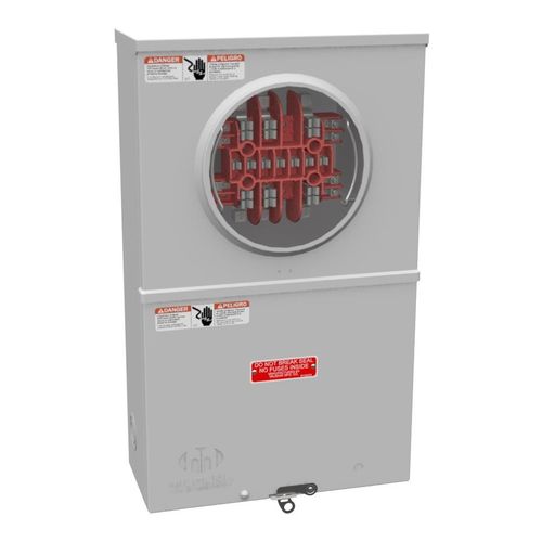 Main product image of 13-Terminal Ringless CT Meter Socket with Test Switch, 3-Phase, 20A, NEMA 3R, NSTAR, UC4966-O-WC-21-NST