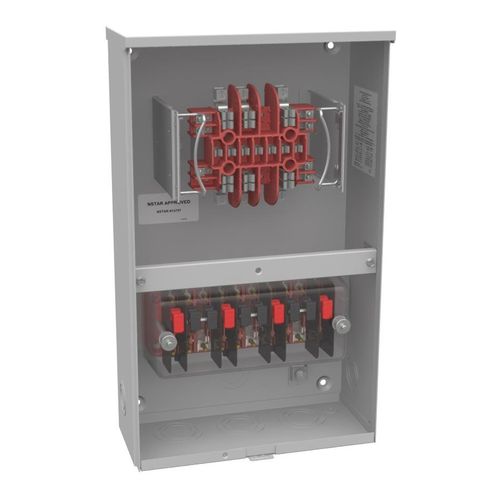 Main product image of 13-Terminal Ringless CT Meter Socket with Test Switch, 3-Phase, 20A, NEMA 3R, NSTAR, UC4966-O-WC-21-NST