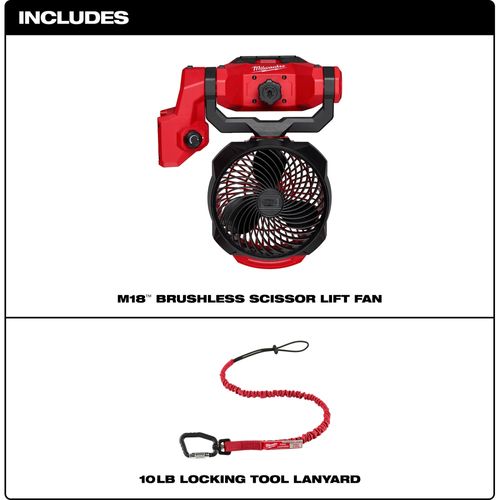 Main product image of M18 Brushless Scissor Lift Fan, 0817-20