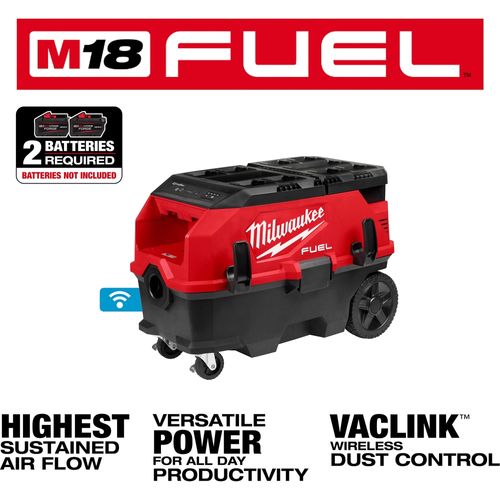 Main product image of M18 FUEL 9 Gallon Dual Battery Dust Extractor w/ PACKOUT Compatibility and VACLINK, 0888-20