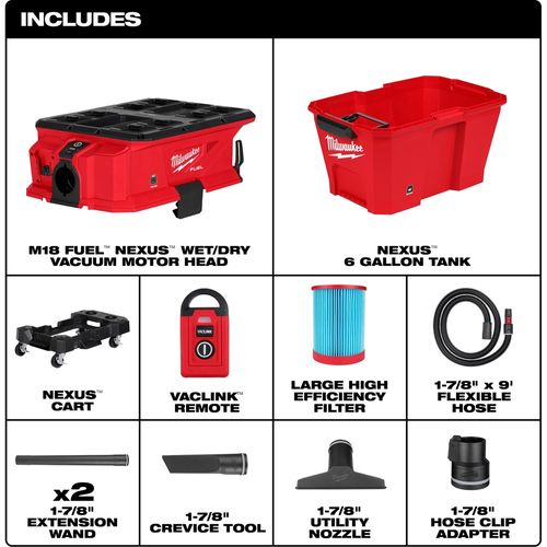 Main product image of M18 FUEL NEXUS 6 Gallon Wet/Dry Vacuum w/ PACKOUT Compatibility & VACLINK, 0914-20