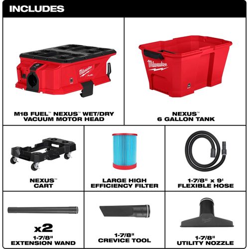 Main product image of M18 FUEL NEXUS 6 Gallon Wet/Dry Vacuum w/ PACKOUT Compatibility, 0915-20
