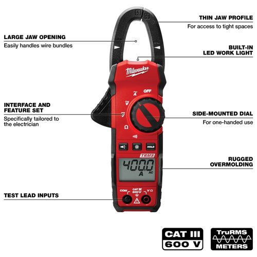 Main product image of 400 Amp Clamp Meter, 2235-20