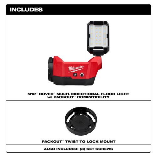 Main product image of M12 ROVER Multi-Directional Flood Light w/ PACKOUT Compatibility