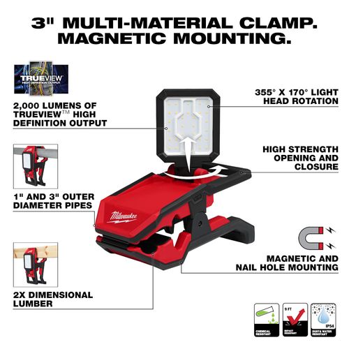 Main product image of M18 Rover Clamping Flood Light (Bare Tool Only)