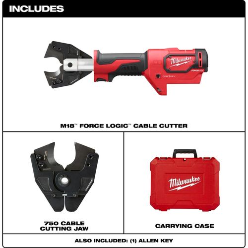 Main product image of M18 FORCE LOGIC Cable Cutter with 750 MCM Cu Jaws, 2672-20