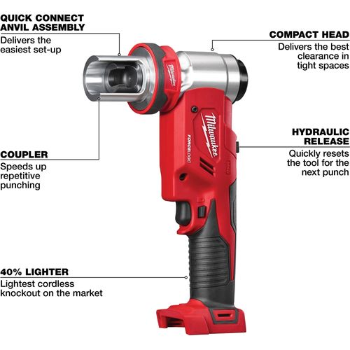 Main product image of M18 FORCE LOGIC 6T Knockout Tool 1/2" - 2" , 2677-02