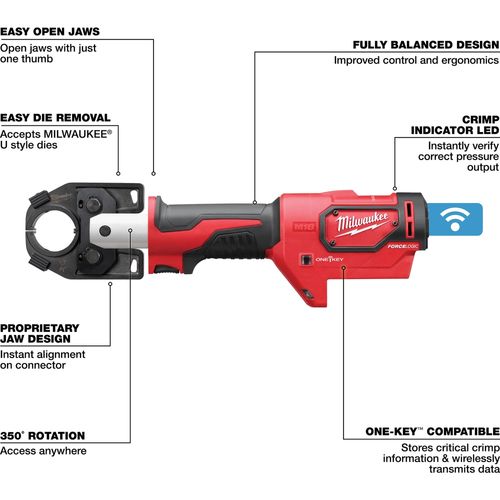 Main product image of M18  FORCE LOGIC 600 MCM Crimper, 2679-350AL