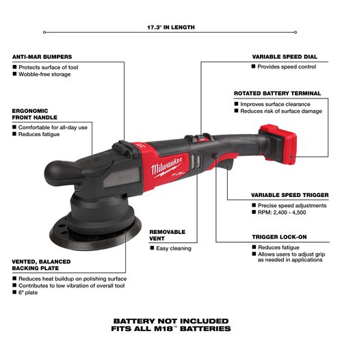 Main product image of M18 FUEL 21mm Random Orbital Polisher, 2685-20