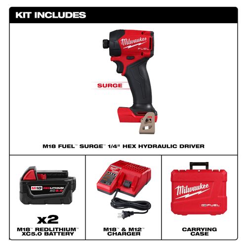 Main product image of M18 FUEL SURGE 1/4" Hex Hydraulic Driver Kit