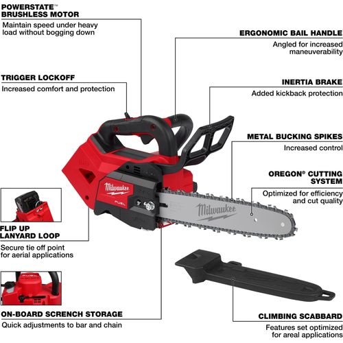 Main product image of M18 FUEL 12" Top Handle Chainsaw, 2826-20C