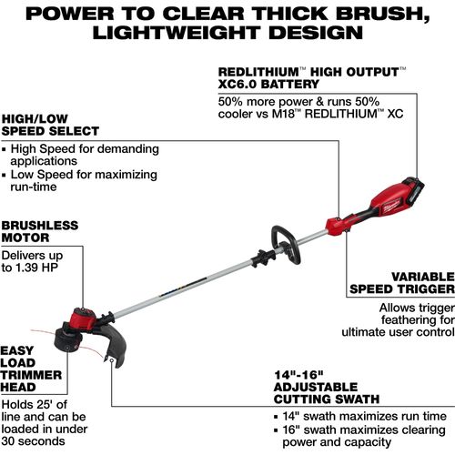 Main product image of M18 Brushless String Trimmer Kit, 2828-21E