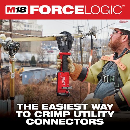 Main product image of M18 FORCE LOGIC 11T Dieless Latched Linear Utility Crimper, 2876-20