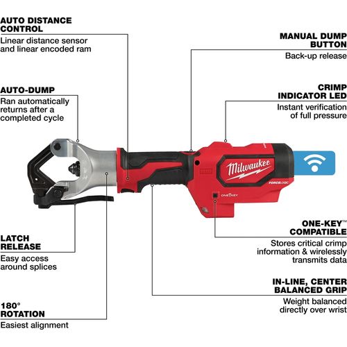 Main product image of M18 FORCE LOGIC 750 MCM Dieless Crimper, 2877-20