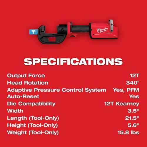 Main product image of M18 FORCE LOGIC 12T Kearney Linear Crimper, 2878K-20